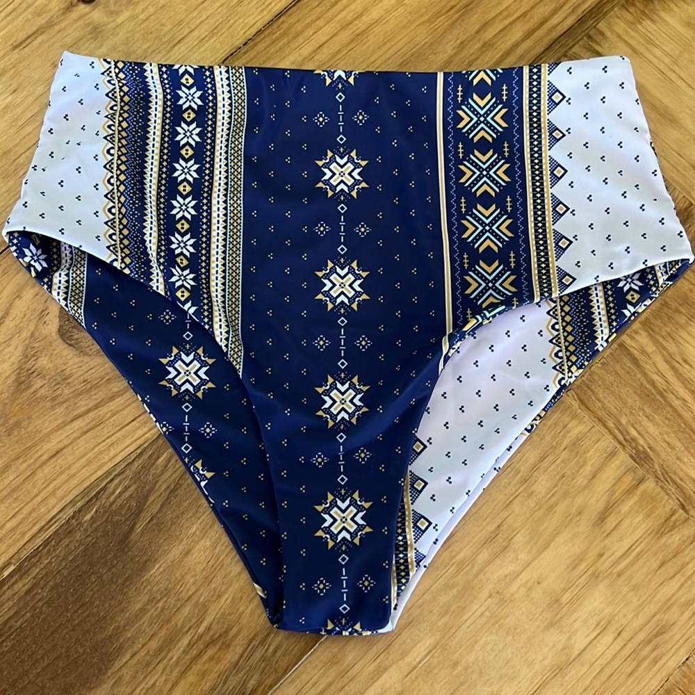 High waist bikini bottoms